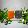 Handmade Papaya & Charcoal Soap Combo – Summer Specials - Handmade Soap - Blissfullaroma