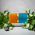 Handmade Papaya & Menthol Soap Combo – Summer Specials - Handmade Soap - Blissfullaroma